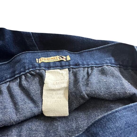 Vintage 1980s Cherokee Denim Wrap Skirt Size 8 Style J4210 - Picture 3 of 3